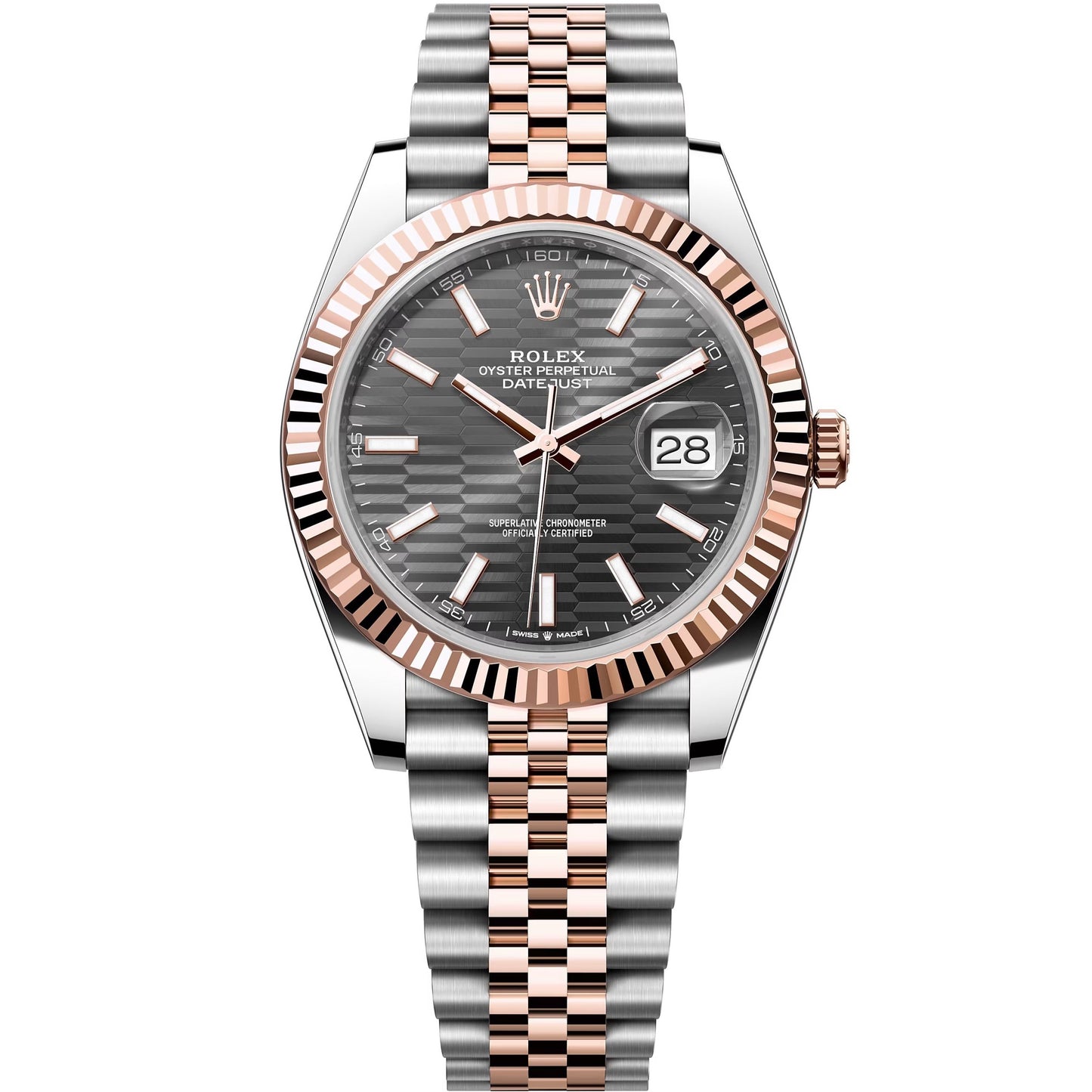 datejust 41 rose gold steel jubilee