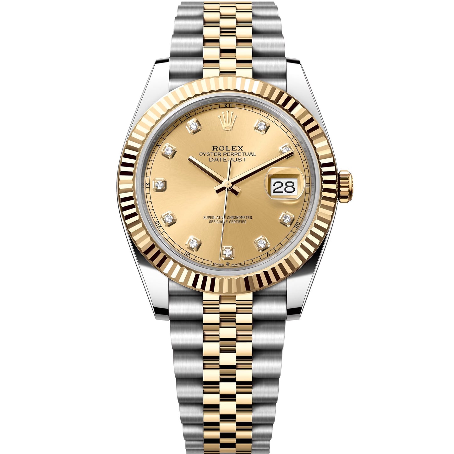 datejust 41 steel&gold fluted