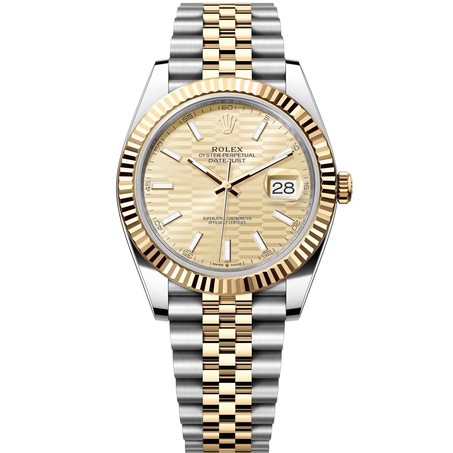 datejust 41 steel&gold fluted