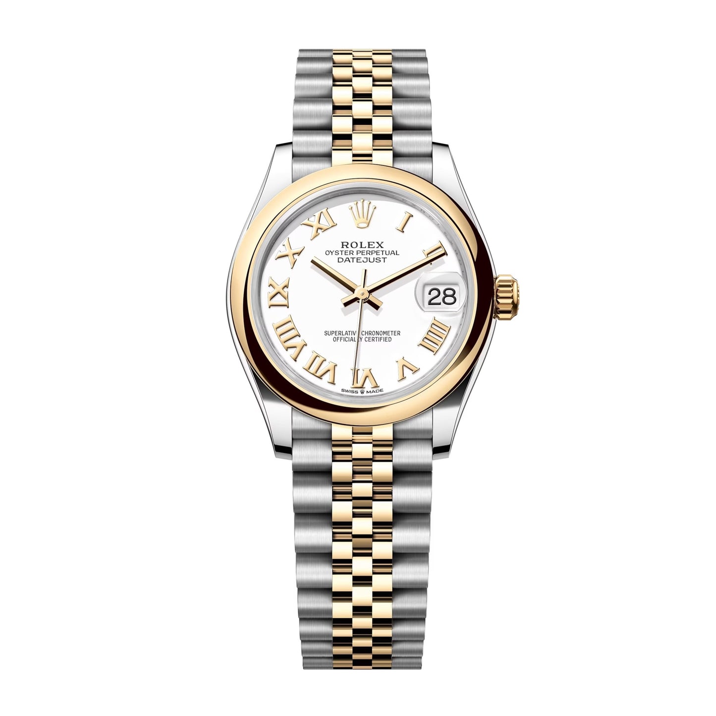 rolex datejust 31 steel and yellow gold