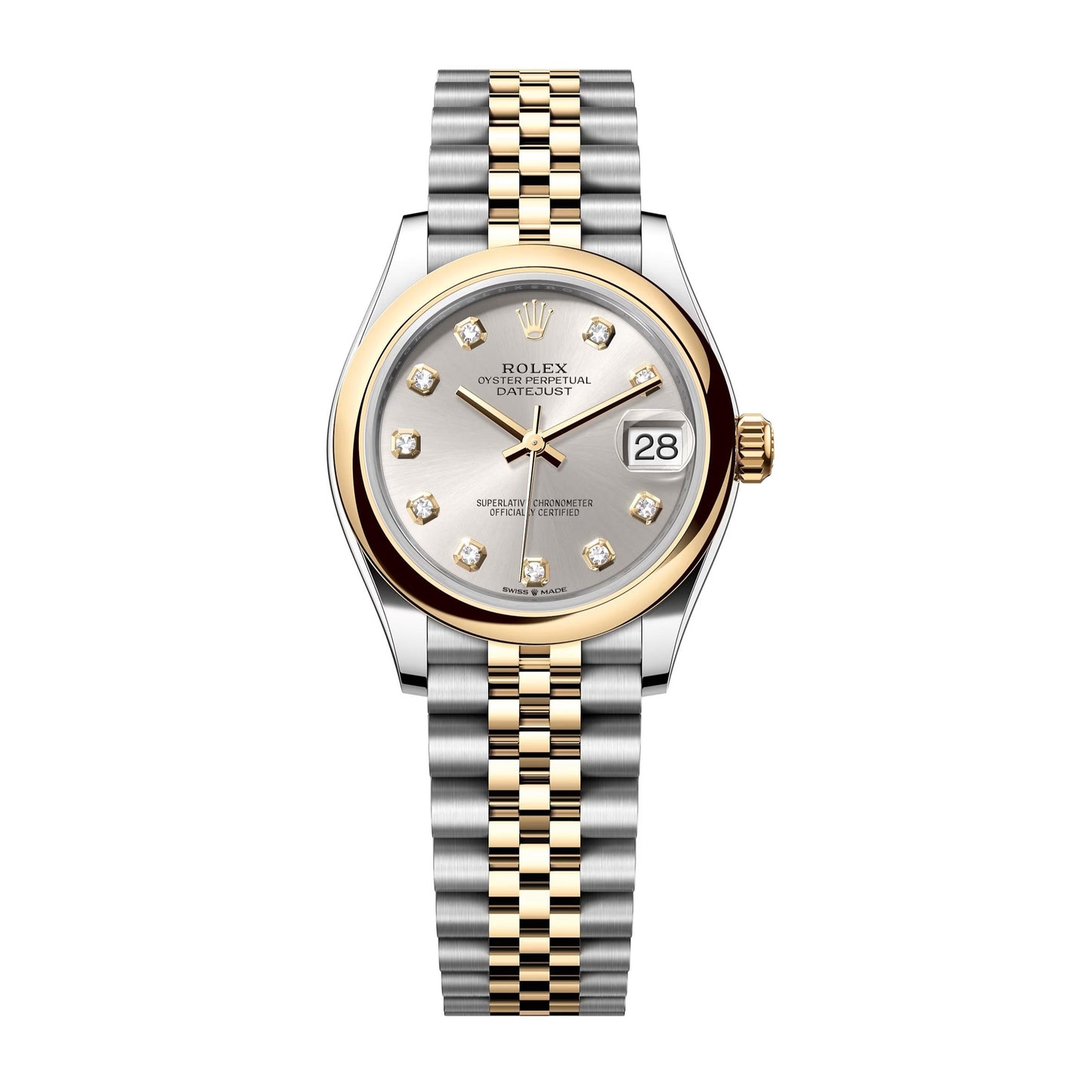 rolex datejust 31 steel and yellow gold