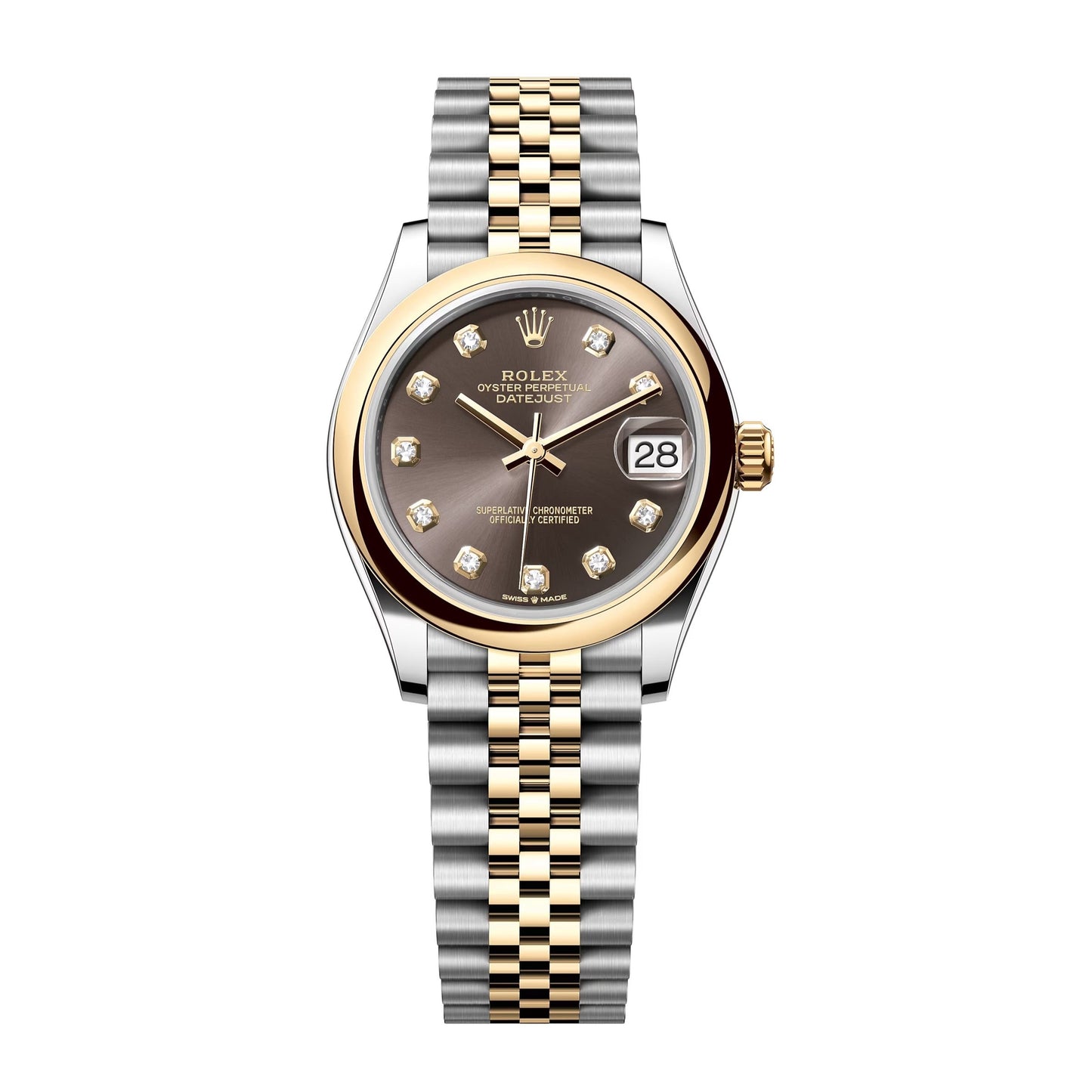 rolex datejust 31 steel and yellow gold