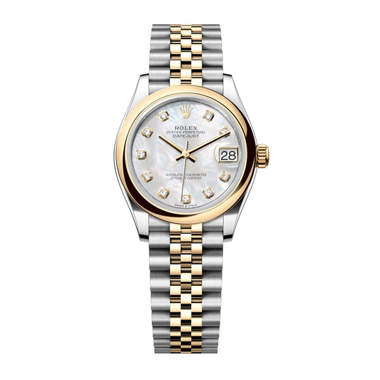 rolex datejust 31 steel and yellow gold