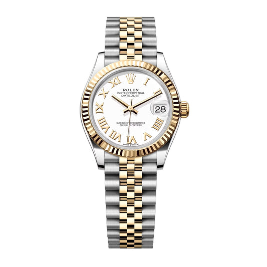 rolex datejust 31 gold bezel