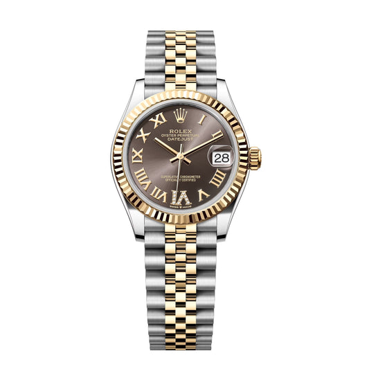 rolex datejust 31 gold bezel