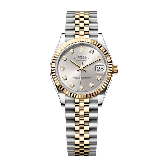 rolex datejust 31 gold bezel