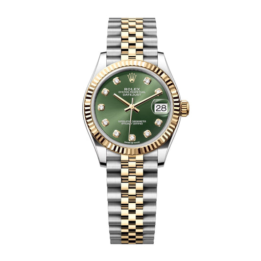 rolex datejust 31 gold bezel