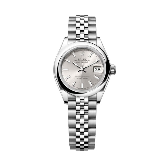 lady-datejust 28 steel and white gold