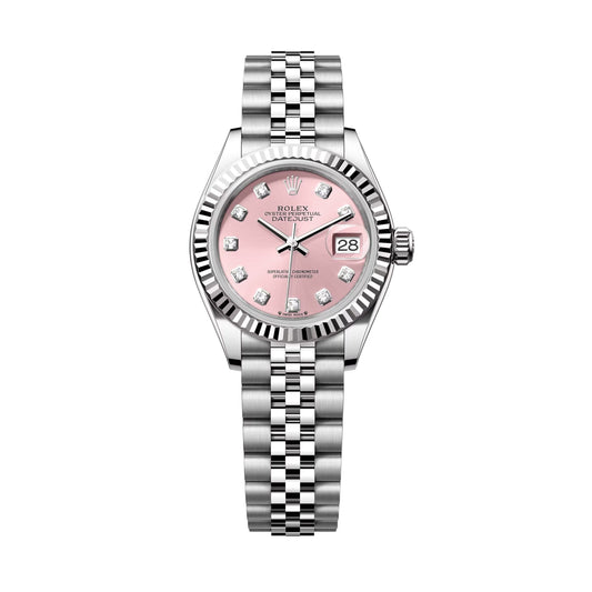 lady-datejust 28 steel and white gold